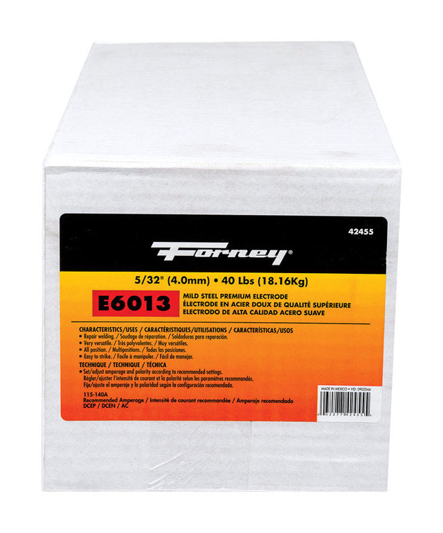 Forney 5/32 in. D X 15 in. L E6013 Mild Steel Welding Electrodes 83000 psi 40 lb, Pack of 2