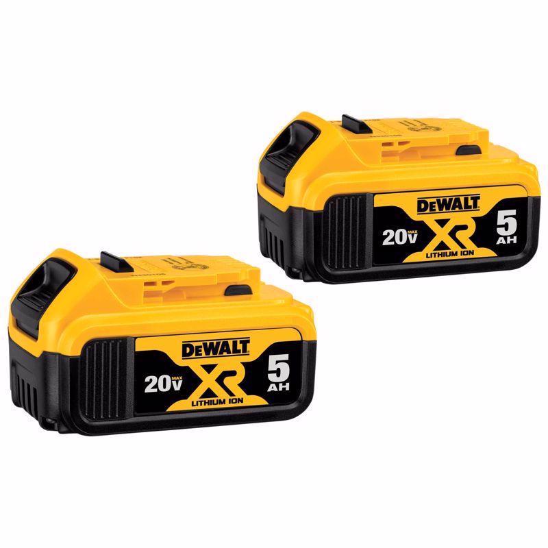 DeWalt 20V MAX DCB205-2 5 Ah Lithium-Ion Battery Combo Pack 2 pc