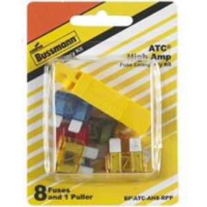 Bussmann BP/ATC-AH8-RPP Fuse Kit, Includes (1) ATM-10, (1) ATM-25, (1) ATM 30, (1) ATM-40 and FP-A3 Fuse Pullers