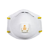 3M Cool Flow N95 Sanding and Fiberglass Cup Disposable Respirator Pro-Series Valved White 1 pk, Pack of 12