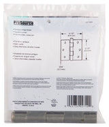 ProSource 20338ABX Square Corner Door Hinge, Steel, Antique Brass, Loose Pin, 180 deg Range of Motion