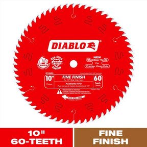 Diablo 10 in. D X 5/8 in. Fine Finish TiCo Hi-Density Carbide Circular Saw Blade 60 teeth 1 pk
