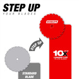 Diablo Tracking Point 7-1/4 in. D X 5/8 in. TiCo Hi-Density Carbide Saw Blade 24 teeth 1 pk