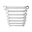 GEARWRENCH 12 Point Metric Ratcheting Combination Wrench Set 7 pc