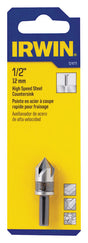 Irwin 1/2 in. D X 1-21/32 in. L High Speed Steel Countersink 1 pc