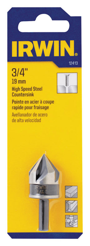 Irwin 3/4 in. D X 1-13/16 in. L High Speed Steel Countersink 1 pc