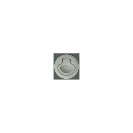 Teak Isle Flush Slam Latch, Non-Locking, White