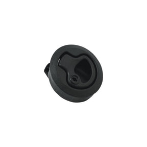 Teak Isle Flush Slam Latch, Locking, Black