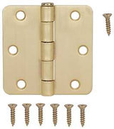 ProSource BH-BR01-PS Door Hinge, 3 in H Door Leaf, 3 in W Door Leaf, 2 mm Thick Door Leaf, 3 x 3 in, Steel, Satin Brass