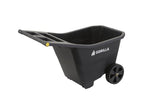 Gorilla Carts GCY Series GCY-45 Yard Cart, 300 lb, 4.5 cu-ft Deck, Polypropylene Deck, 2-Wheel, 9 in Wheel, Black