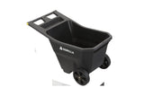 Gorilla Carts GCY Series GCY-45 Yard Cart, 300 lb, 4.5 cu-ft Deck, Polypropylene Deck, 2-Wheel, 9 in Wheel, Black