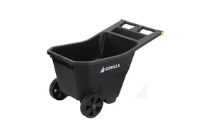 Gorilla Carts GCY Series GCY-45 Yard Cart, 300 lb, 4.5 cu-ft Deck, Polypropylene Deck, 2-Wheel, 9 in Wheel, Black