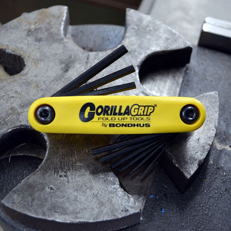Bondhus GorillaGrip 12591 Hex End Key Set, 9-Piece, Steel, ProGuard, Specifications: SAE Measurement System