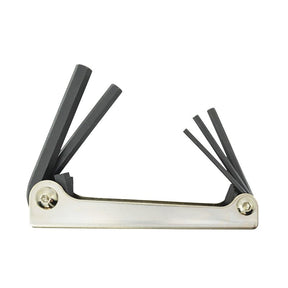 Bondhus 14585 Hex Key Fold Up Tool, 5-Piece, Protanium Steel, ProGuard, Specifications: SAE Measurement