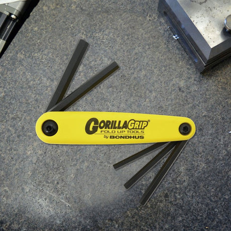 Bondhus GorillaGrip 12585 Hex End Key Set, 5-Piece, Steel, ProGuard, Specifications: SAE Measurement System