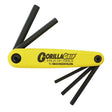 Bondhus GorillaGrip 12585 Hex End Key Set, 5-Piece, Steel, ProGuard, Specifications: SAE Measurement System