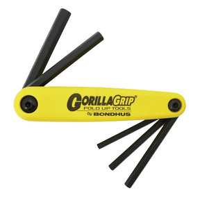 Bondhus GorillaGrip 12585 Hex End Key Set, 5-Piece, Steel, ProGuard, Specifications: SAE Measurement System