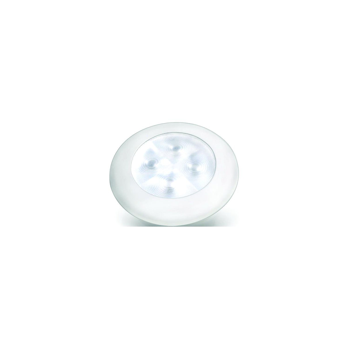 WHITE 12VCTY LIGHT PLASTIC RIM