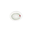 Hella 980630102 EuroLED 150 Round Touch Lamp, Warm White/Red w/Polished Stainless Steel Rim