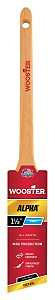 Wooster 4230-1 1/2 Paint Brush, Maple Wood Handle, 1-1/2 in W, Thin Angle Brush, 2-3/16 in L Bristle, Sash Handle