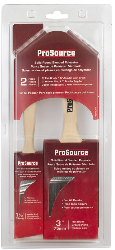 ProSource OR A 11602 S Paint Brush Set, General-Purpose, 1-1/2, 3 in Brush, 2 -Brush