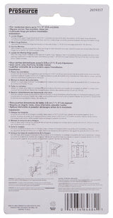 ProSource BH-BS03-PS Square Corner Door Hinge, 3 in H Door Leaf, 1-1/4 in W Door Leaf, 2.2 mm Thick Door Leaf, 3 x 3 in