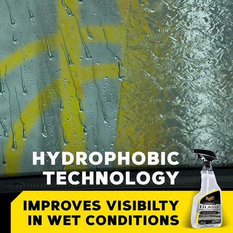 Meguiar's G240416 Glass Cleaner and Water Repellent, 16 oz, Liquid