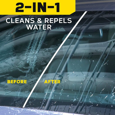 Meguiar's G240416 Glass Cleaner and Water Repellent, 16 oz, Liquid