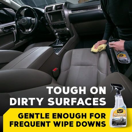 Meguiar's G240616 All Surface Interior Cleaner, 16 oz Bottle, Liquid, Citrus