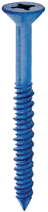 Cobra Anchors 624T Screw, 3/16 in Thread, 3-1/4 in L, Flat Head, Phillips, Robertson Drive, Steel, 100/PK