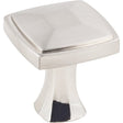 KasaWare K121SN-4 Square Cabinet Knob, 1-3/16 in Projection, Zinc, Satin Nickel