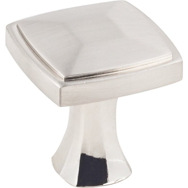 KasaWare K121SN-4 Square Cabinet Knob, 1-3/16 in Projection, Zinc, Satin Nickel