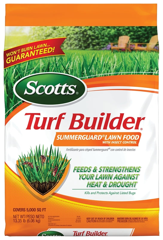 Scotts 49013 Lawn Food with Insect Control, 13.35 lb, 20-0-8 N-P-K Ratio