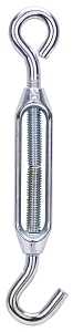 ProSource LR337 Turnbuckle, 5/16 in Thread, Hook, Eye, 9 in L Take-Up, Aluminum, Pack of 10