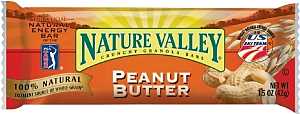 Nature Valley NVPB18 Granola Bar, Peanut Butter Flavor, 1.5 oz, Pack of 18