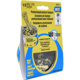 OOK 50673 Professional Picture Hook, 20 lb, Alloy Steel/Brass, Multi-Color, Wall Mounting