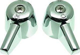 Danco 80401 Faucet Handle, Metal/Zinc, Chrome-Plated, For: Central Brass Kitchen and Bathroom Sink Faucets