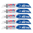 Lenox METALWOLF 6 in. Bi-Metal WAVE EDGE Reciprocating Saw Blade 14 TPI 5 pk