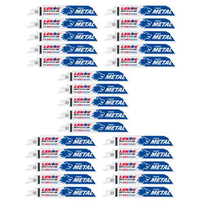 Lenox METALWOLF 6 in. Bi-Metal WAVE EDGE Reciprocating Saw Blade 14 TPI 25 pk