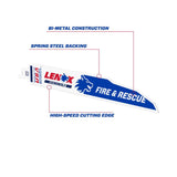 Lenox Demowolf 9 in. Bi-Metal Reciprocating Saw Blade 10 TPI 5 pk