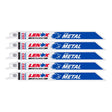 Lenox METALWOLF 8 in. Bi-Metal WAVE EDGE Reciprocating Saw Blade 24 TPI 5 pk