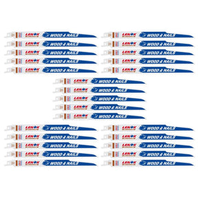 Lenox LUMBERWOLF 9 in. Bi-Metal Reciprocating Saw Blade 6 TPI 25 pk