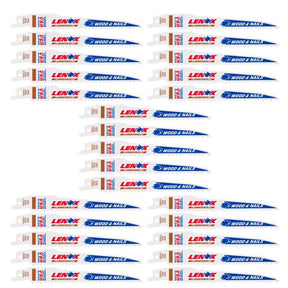 Lenox LUMBERWOLF 6 in. Bi-Metal Reciprocating Saw Blade 6 TPI 25 pk