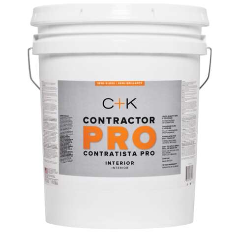 C+K Contractor Pro Semi-Gloss Neutral Base Paint Interior 5 gal