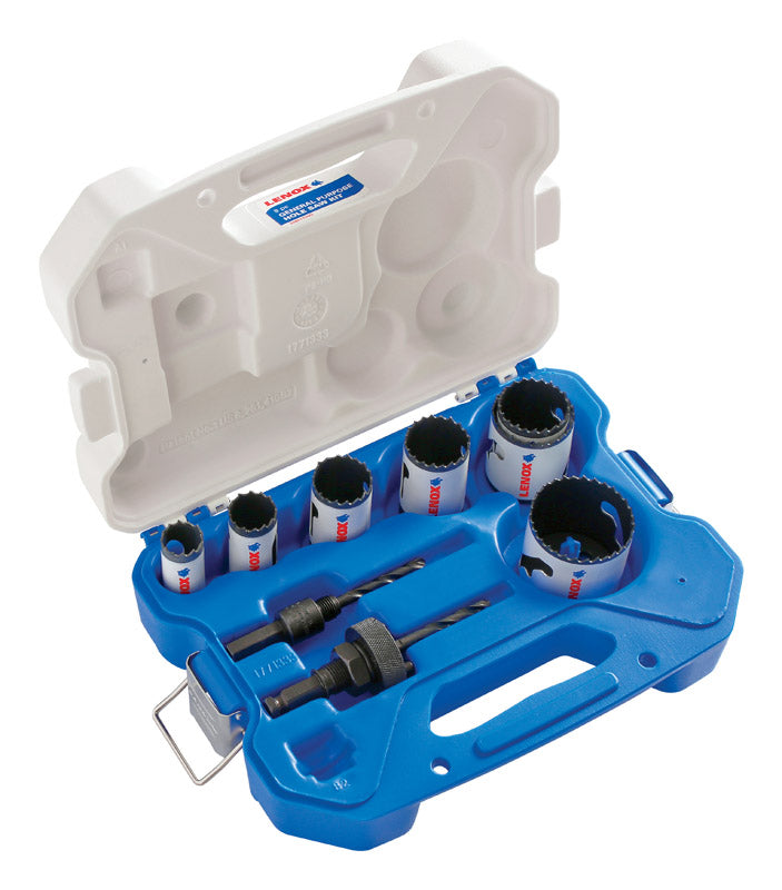 Lenox Speed Slot Bi-Metal 1.5 in. L X 1/2 in. D Hole Saw Kit Arbor Included