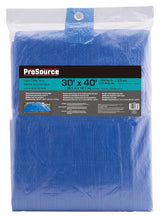 ProSource T3040BB70 Tarpaulin, 40 ft L, 30 ft W, 3.5 mil Thick, Polyethylene, Blue
