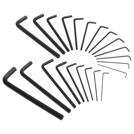 Stanley Multi-Size Metric and SAE Long Arm Hex Key Set 22 pc