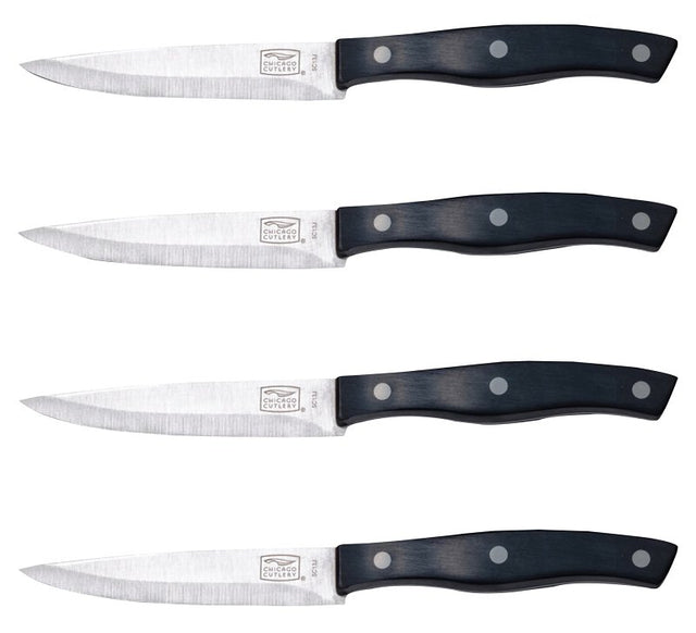Chicago Cutlery Ellsworth 1137218 Steak Knife Set, 4 -Piece, Stainless Steel, Pack of 12
