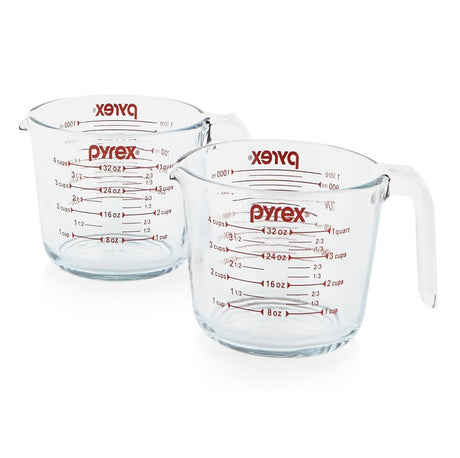 MEASURING CUP GLASS CLR 4-CUP, Pack of 6