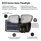 Halo Solar Flood Series SLFS15AM2B Floodlight, 100 W, 1500 Lumens, 4000 K Color Temp, Polycarbonate Fixture